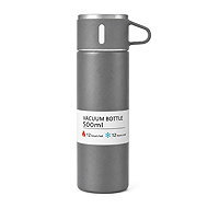 Livefy Vello Thermos with Cup 500ml, Grey - Thermos