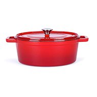 Livoo MEP129R Enamel casserole with lid red - Casserole Pot