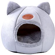 Livefy Plush cat bed 36 × 36 cm, grey - Pet Bed