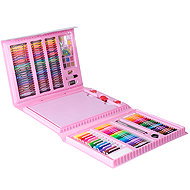 LIVEFY Kit Painting set for children 208 pcs, pink - Art Supplies