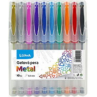 LUMA Metal, 0.5 mm - set of 10 colours - Gel Pen 