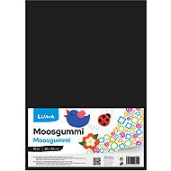 LUMA Moosgummi A4 black - pack of 10 - Moosgumi Foam Rubber