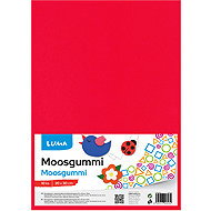 LUMA Moosgummi A4 red - pack of 10 - Moosgumi Foam Rubber