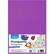 LUMA Moosgummi A4 purple - pack of 10 - Moosgumi Foam Rubber