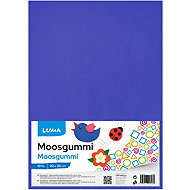 LUMA Moosgummi A4 blue - pack of 10 - Moosgumi Foam Rubber