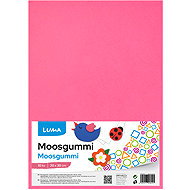 LUMA Moosgummi A4 pink - pack of 10 - Moosgumi Foam Rubber
