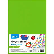 LUMA Moosgummi A4 light green - pack of 10 - Moosgumi Foam Rubber