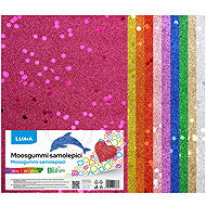 LUMA Moosgummi A4 BIO GLITR with sequins, self-adhesive, mix of colours - pack of 10 - Moosgumi Foam Rubber