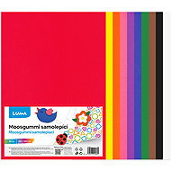 LUMA Moosgummi A4 self-adhesive, mix of colours - pack of 10 - Moosgumi Foam Rubber
