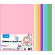 LUMA Moosgummi A4 self-adhesive, mix of pastel colours - pack of 10 - Moosgumi Foam Rubber