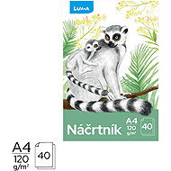 LUMA A4 40 listů 120g/m2, žlutý papír - Sketchbook