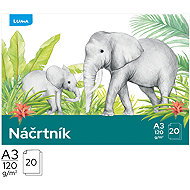 LUMA A3 20 listů 120g/m2, žlutý papír - Sketchbook