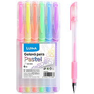 LUMA 0.5 mm, sada 6 barev PASTEL - Gel Pen 