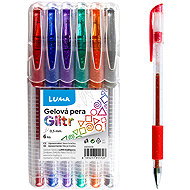 LUMA 0.5 mm, sada 6 barev GLITR - Gel Pen 