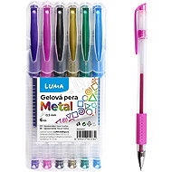 LUMA 0.5 mm, sada 6 barev METAL - Gel Pen 