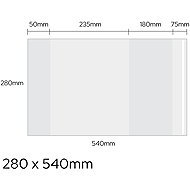 LUMA Universal 280 × 540mm, 90 microns, transparent - pack of 20 - Notebook Cover