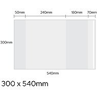 LUMA universal 300 × 540mm, 90 microns, transparent - pack of 20 - Notebook Cover