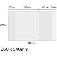 LUMA Universal 260 × 540mm, 90 microns, transparent - pack of 20 - Notebook Cover