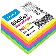 LUMA TRADING Self-Adhesive 38 × 38 mm, 5 × 36 Sheets, Neon Colour Mix - Memo Pad