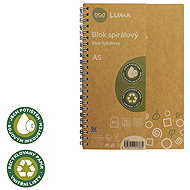 LUMA ECO spiral A5, 80 sheets, recycled paper - Notepad