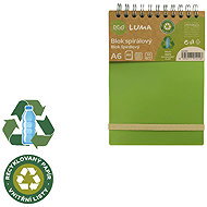 LUMA ECO spiral A6, 80 sheets, recycled paper - Notepad
