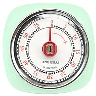 LENE BJERRE CARRIE Metal kitchen alarm clock, green - Kitchen Timer