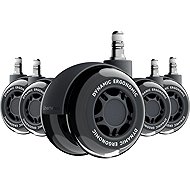 LiberNovo pogumovaná Graphite 75 mm - Chair Casters