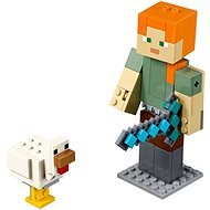 LEGO Minecraft 21149 Minecraft veľká figúrka: Alex s kuraťom - Stavebnica