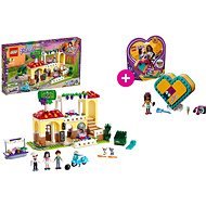 LEGO Friends 41379 Restaurant in Heartlake and LEGO 41354 Andre&#39;s Heart Box - Building Set
