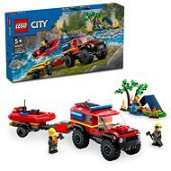 LEGO® City 60412 4x4 Tűzoltóautó mentőcsónakkal - LEGO