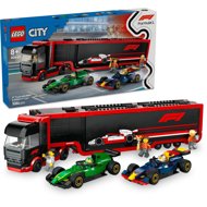 LEGO® City 60445 F1® Truck with F1® RB20 and AMR24 cars - LEGO Set