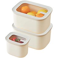 LocknLock HLE4121S21 Dual Nesting Lebensmittelbehälter-Set 3 Stück - Dosen-Set
