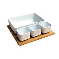Toro Ceramic Salad Set + Bamboo Tray - Tray