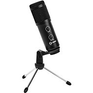 LORGAR Microphone Soner 313 for Streaming, condenser, Volume & Echo Knob, black - Microphone