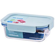 LocknLock "CLEAR" rectangular jar 0,630 l mint - Storage Jar