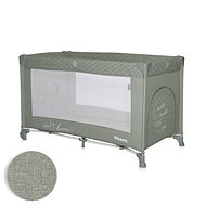 Lorelli Travel cot Noemi 1 layer Iceberg Green Star - Travel Bed