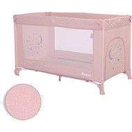 Lorelli Travel Crib Noemi 1 layer Mwllow Rose Star - Travel Bed