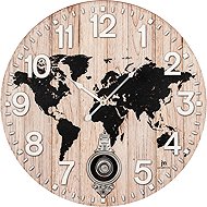 LOWELL Design pendulum clock 21546 58 cm - Wall Clock