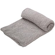 TEXTILOMANIA Light grey micro plush blanket Delora 150 × 200 cm - Blanket