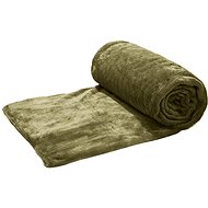 TEXTILOMANIA Olive micro plush blanket Violet 200 × 230 cm - Blanket