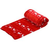 TEXTILOMANIA Red Christmas micro plush blanket 150 × 200 cm - Blanket