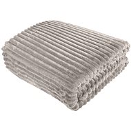 TEXTILOMANIE Premium microflannel blanket 160 × 200 cm light grey - Blanket