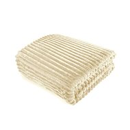 TEXTILOMANIE Premium microflannel blanket 160 × 200 cm cream - Blanket