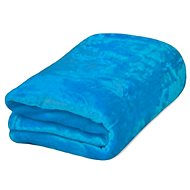 TEXTILOMANIE Microflannel blanket Violet 200 × 230 cm turquoise - Blanket