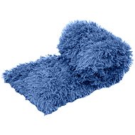 TEXTILOMANIE Fluffy blanket 200 × 240 cm dark blue - Blanket