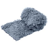 TEXTILOMANIE Fluffy blanket 160 × 200 cm blue-grey - Blanket