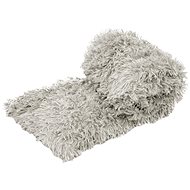 TEXTILOMANIE Fluffy blanket 160 × 200 cm light grey - Blanket