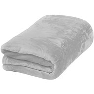 TEXTILOMANIE Microflannel blanket 150 × 200 cm light grey - Blanket