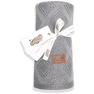 TEXTILOMANIA Baby bamboo blanket Maya moo design 04 dark grey - Blanket