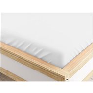 TEXTILOMANIE Stretch microfiber sheet white 160 × 200 cm - Bedsheet
